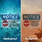 Signmission Restricted Area Alarm Will Sound Sign, Vinyl Decal, 10in W x 7in L, 2PK OS-2PACK-NS-D-710-L-18073 - alternate 5